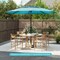 Costway 10 ft 3-tier Vented Patio Umbrella Large Market Table Umbrella Outdoor Sun Shade Brown/Turquoise/Navy/Beige/Gray/Red/Black